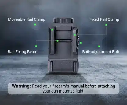 Taktická svítilna NEXTORCH WL22G Dobíjecí s railem - 650 lm, zelený laser - Obrázek 5