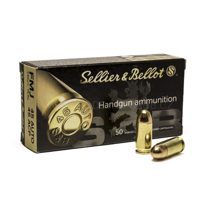 Náboj 45 Auto/45ACP FMJ 14,9g (230gr) SB - 50ks
