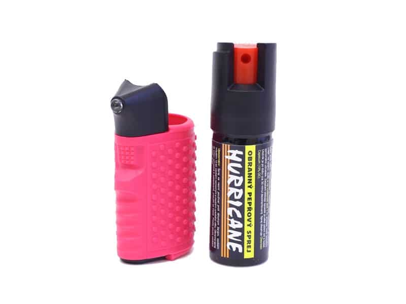 Obranný sprej HURRICANE se světlem - růžový - Obrázek 2