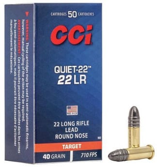 Náboj .22LR CCI Quiet-22 Subsonic 2,6g/40gr - 50ks
