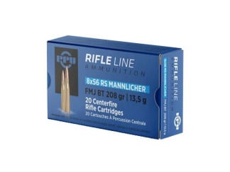 Náboj 8x56 RS Mannlicher FMJ BT 13,5g Prvi Partizan - 20ks
